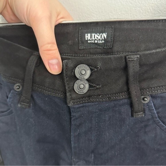 Hudson Vice Versa Collin Colorblock Skinny Jeans Size 25 - Picture 6 of 16